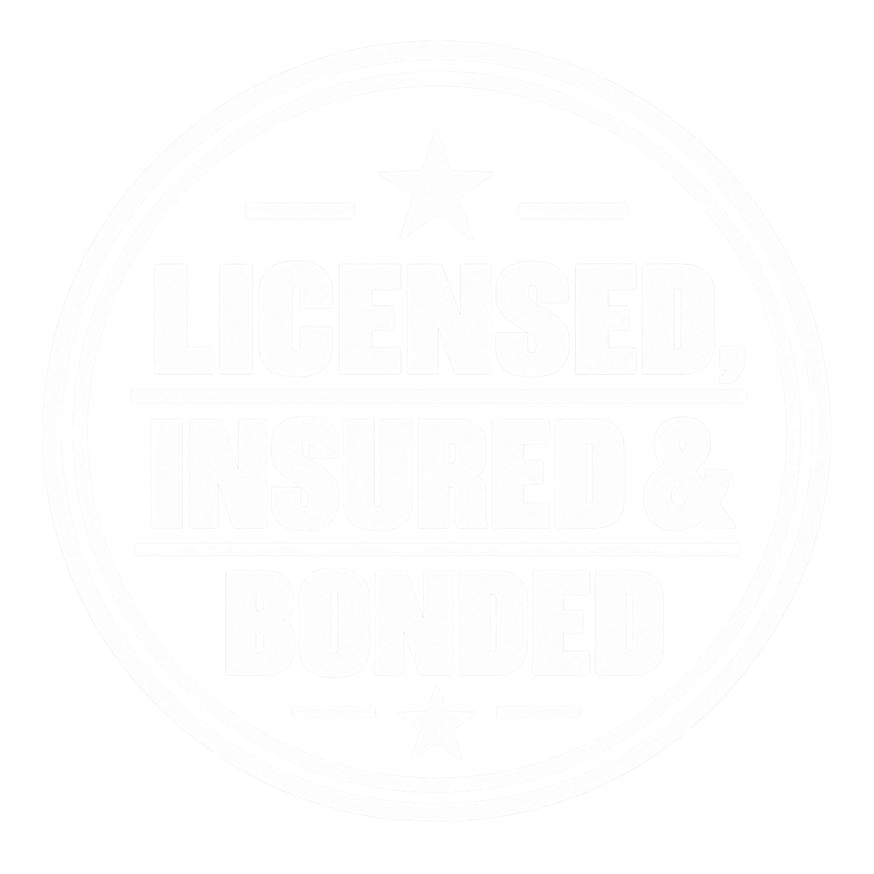 Licensed, Insured & Bonded